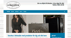 Desktop Screenshot of goksater.se